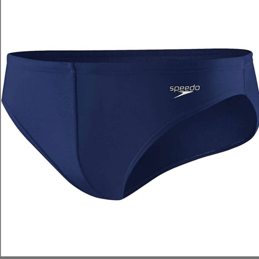 NWT Speedo Men's Swimsuit Brief Eco ProLT Solid Adult Team Navy Blue - 30
